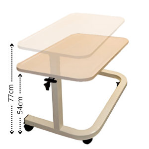 Ultra Low Floorline Over Bed Table Beechwood