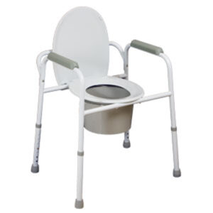 2 in 1 Height Adjustable Over Toilet Aid/Commode